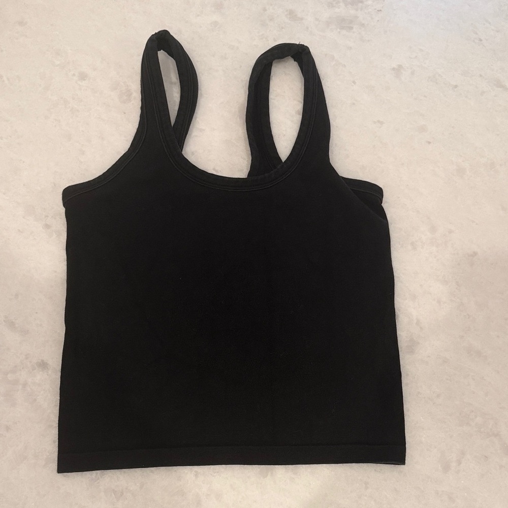 ALO Yoga Sleek Black Tank Top